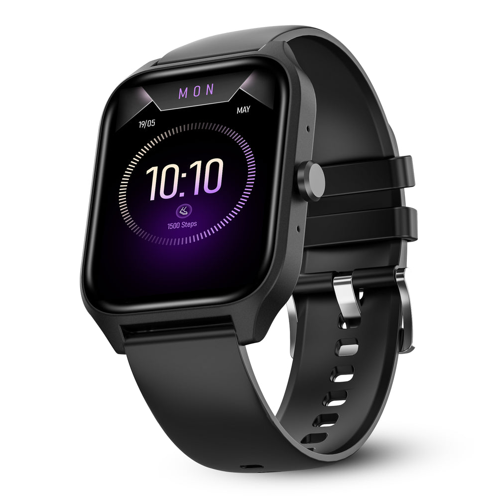 Nervfit MyCLNQ Pulse Smartwatch, HD Display, BT Calling, Waterproof,  Heart Rate, SpO2, Stress Sleep Monitoring, Upto Day Battery, Multi