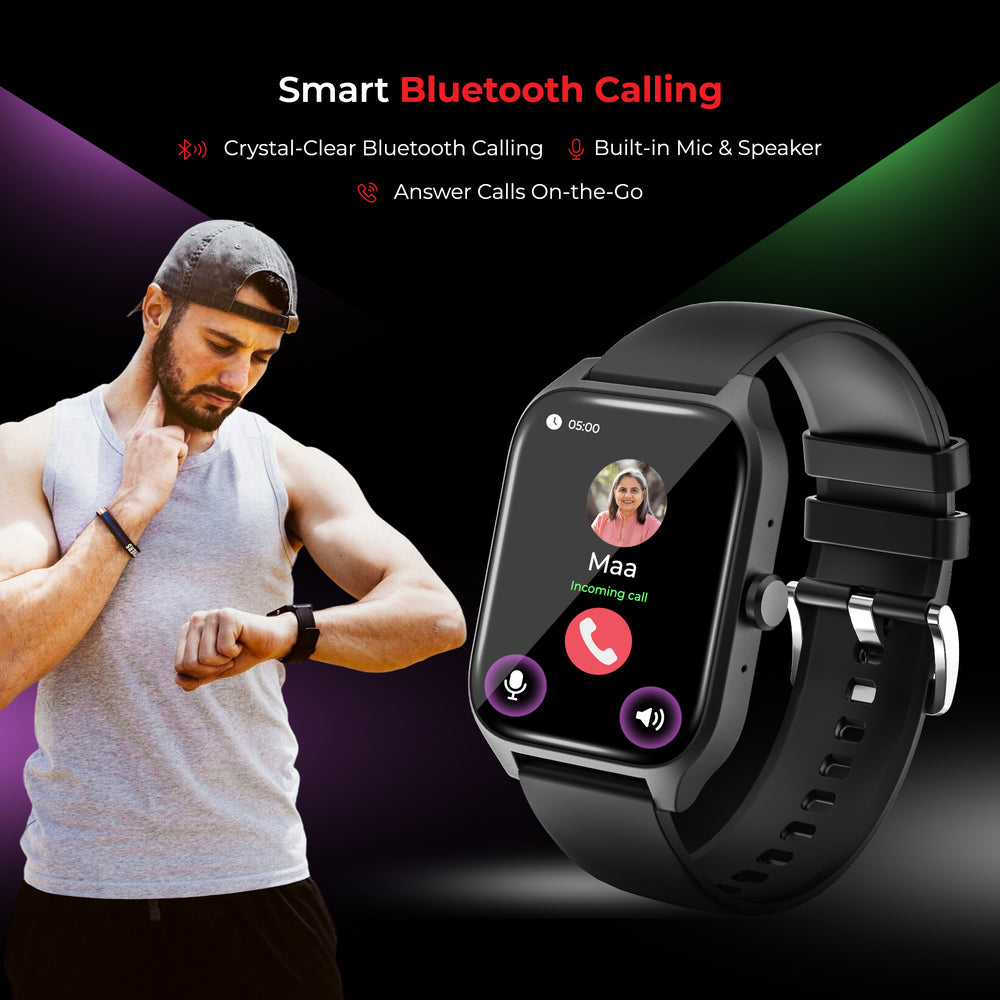 Nervfit MyCLNQ Pulse Smartwatch, HD Display, BT Calling
