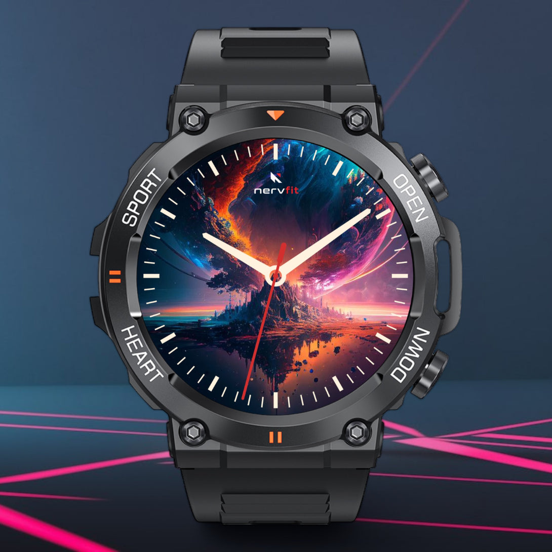 Nervfit Pro Sports Smartwatch 1.39" NervX Super HD screen, BT