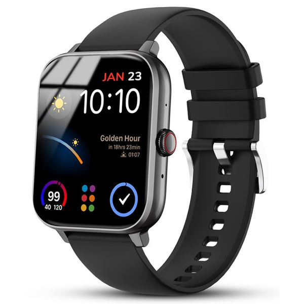 Nervfit Vibe Smartwatch 1.85" LED Display, BT Calling, Waterproof, Heart Rate, SpO2, Stress & Sleep Monitoring, Upto 5 Day Battery, Multi Sports Modes